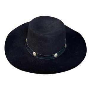 Smithbilt Cowboy Boho Style Hat Wool Felt Leather Trim